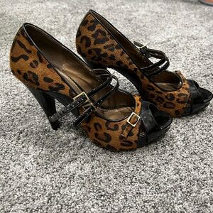 Cheetah leopard heels